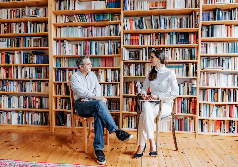Katja Velmans – Navid Kermani für die Academy of International Affairs